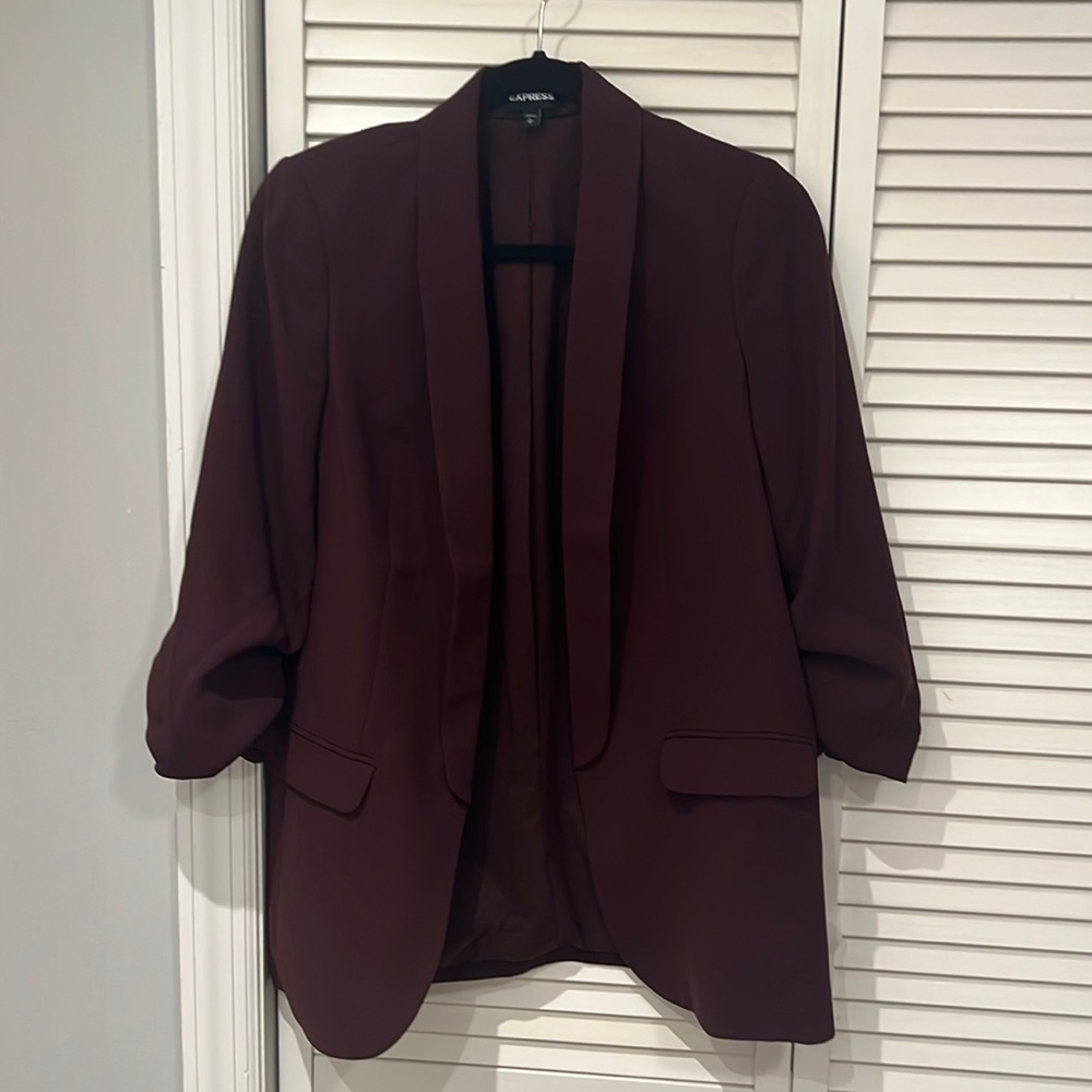 Burgundy Express blazer